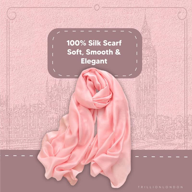 Trillion London Spring Collection | Designer Silk Scarf For Women | Lightweight Silk Scarves | Travelling & Gifting - Image 4
