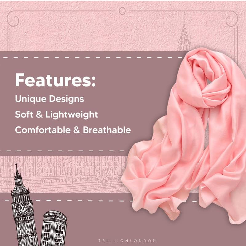 Trillion London Spring Collection | Designer Silk Scarf For Women | Lightweight Silk Scarves | Travelling & Gifting - Image 5