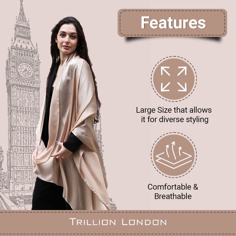 Trillion London Spring Collection | Designer Silk Scarf For Women | Lightweight Silk Scarves | Travelling & Gifting - Image 5