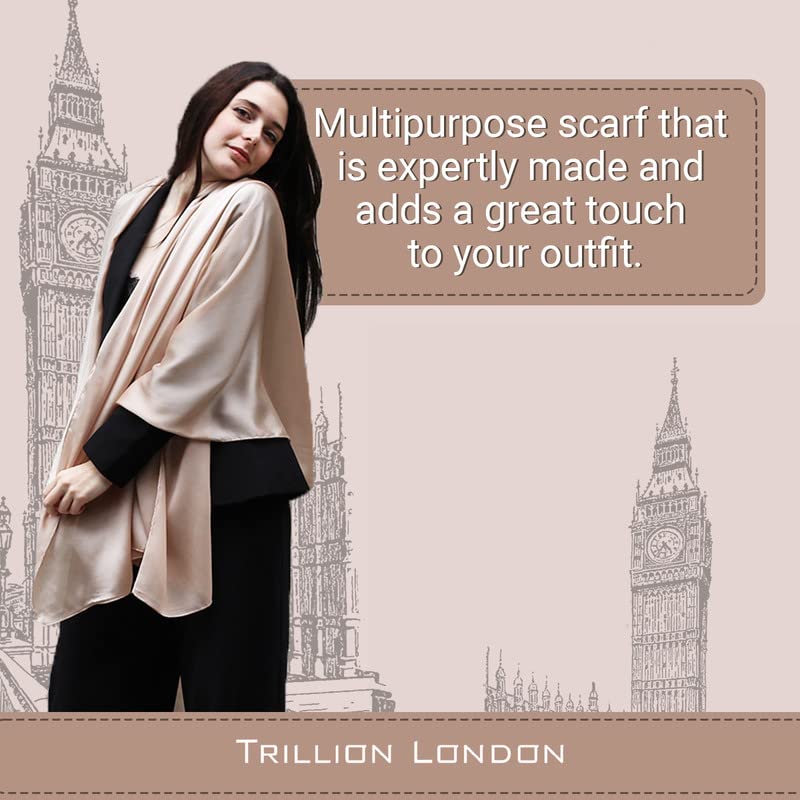 Trillion London Spring Collection | Designer Silk Scarf For Women | Lightweight Silk Scarves | Travelling & Gifting - Image 7