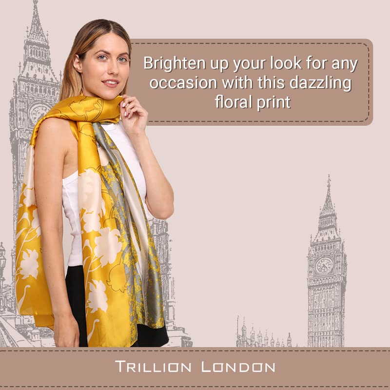 Trillion London Spring Collection | Designer Silk Scarf For Women | Lightweight Silk Scarves | Travelling & Gifting - Image 3