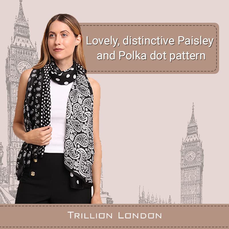 Trillion London Spring Collection | Designer Silk Scarf For Women | Lightweight Silk Scarves | Travelling & Gifting - Image 3