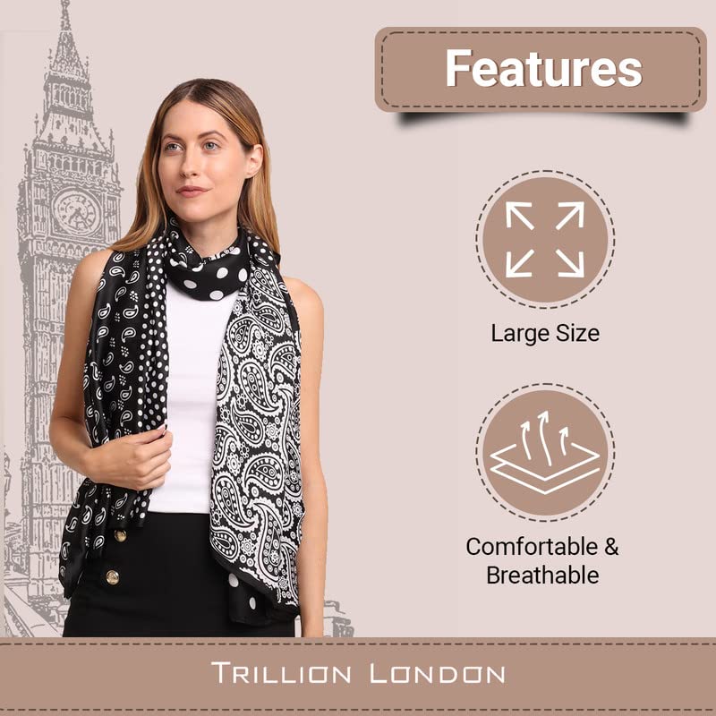 Trillion London Spring Collection | Designer Silk Scarf For Women | Lightweight Silk Scarves | Travelling & Gifting - Image 5