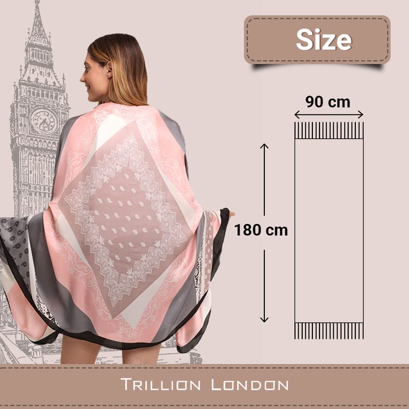 Trillion London Spring Collection | Designer Silk Scarf For Women | Lightweight Silk Scarves | Travelling & Gifting - Image 5