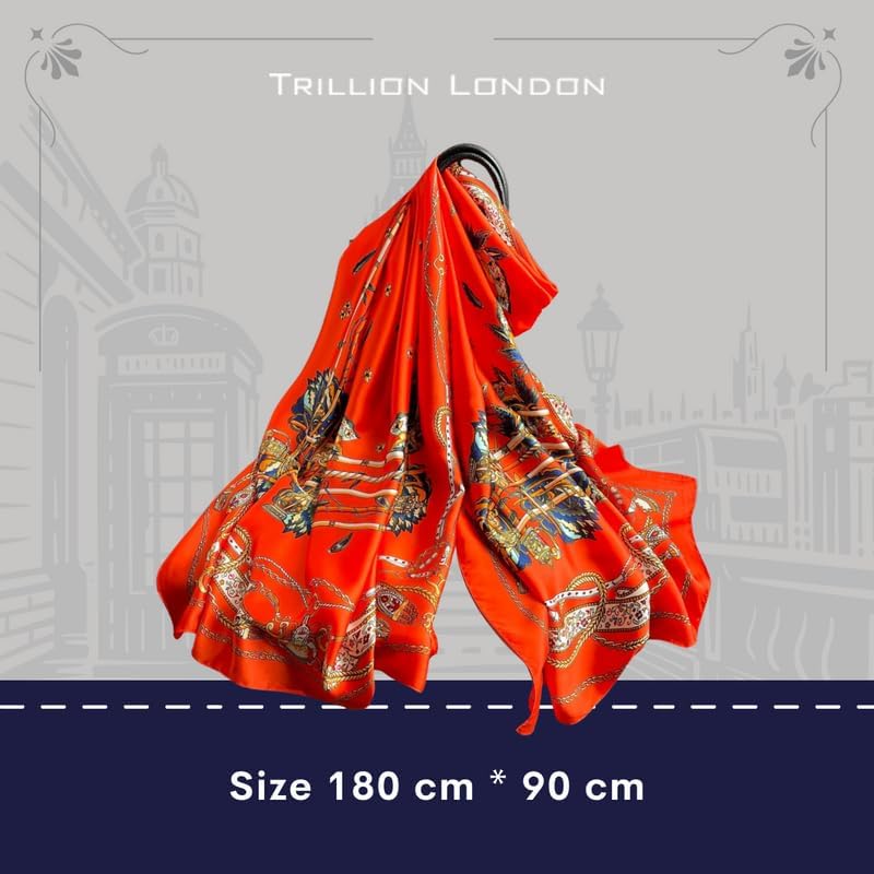 Trillion London Spring Collection | Designer Silk Scarf For Women | Lightweight Silk Scarves | Travelling & Gifting - Image 6