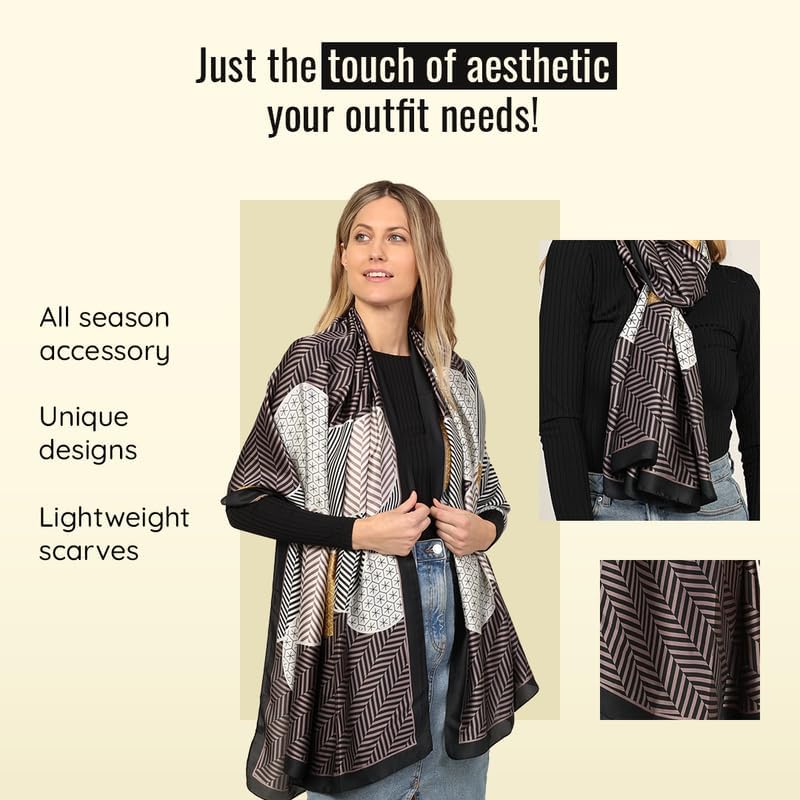 Trillion London Spring Collection | Designer Silk Scarf For Women | Lightweight Silk Scarves | Travelling & Gifting - Image 4