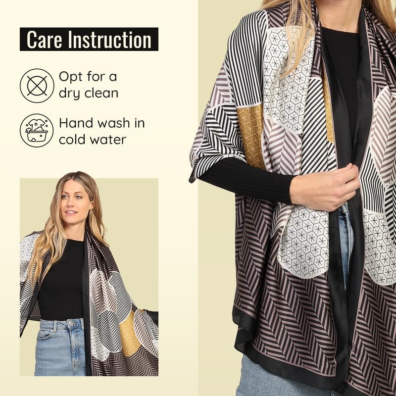 Trillion London Spring Collection | Designer Silk Scarf For Women | Lightweight Silk Scarves | Travelling & Gifting - Image 6