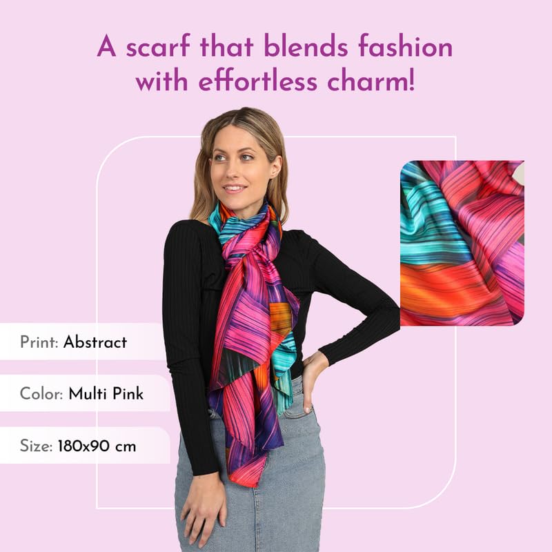 Trillion London Spring Collection | Designer Silk Scarf For Women | Lightweight Silk Scarves | Travelling & Gifting - Image 5